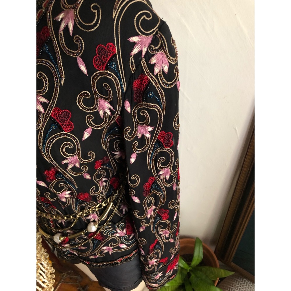 Vintage Papell Boutique Embellished beaded jacket - Picture 2 of 12